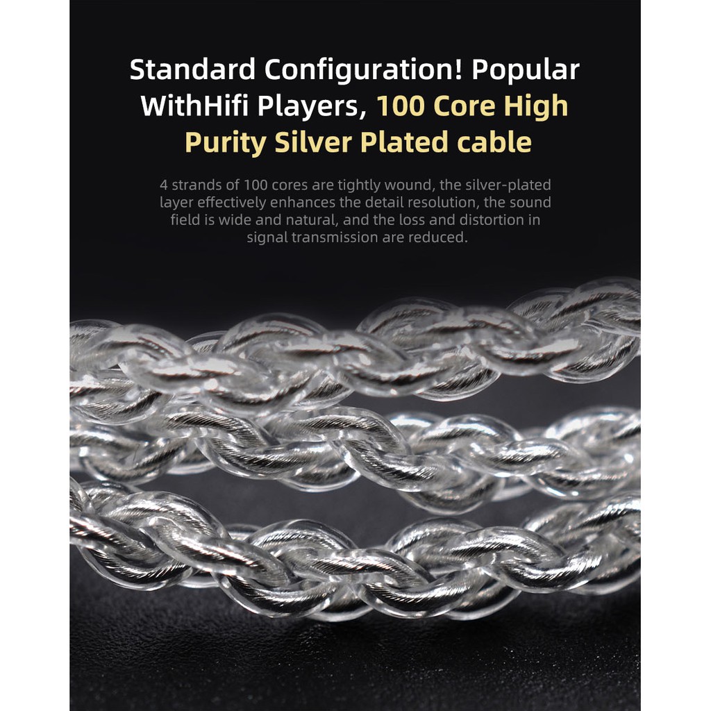 Tai Nghe Nhét Tai KZ ZSN Pro X 1BA + 1DD Âm Thanh HIFI Sống Động Chất Lượng Cao