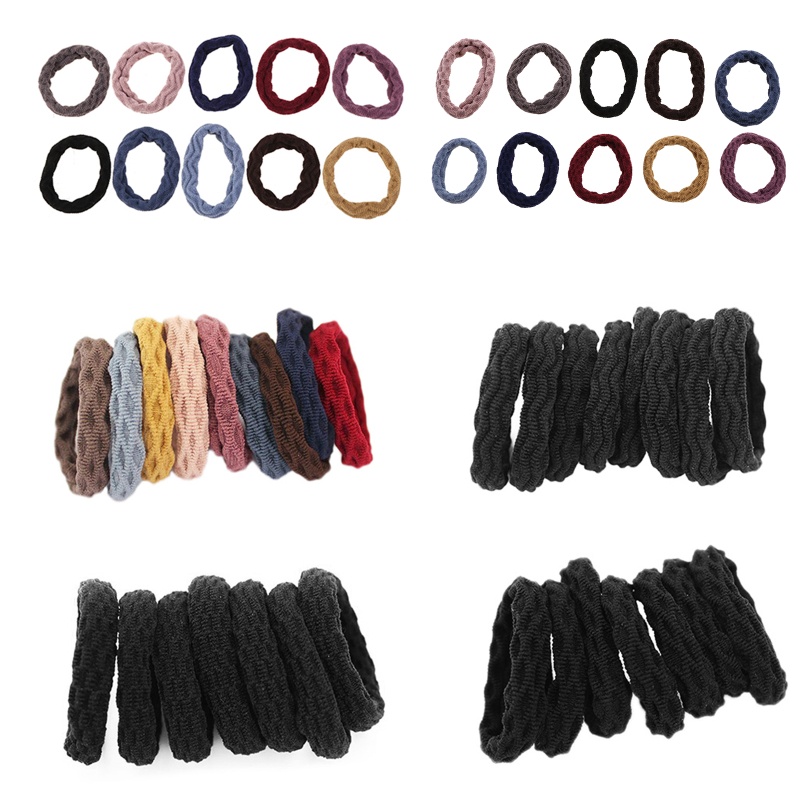 Set 10 Dây Buộc Tóc Co Giãn Thời Trang Nữ
