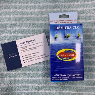 Dung dịch kiểm tra Clo, test lượng Clo trong nước sinh hoạt và bể cá