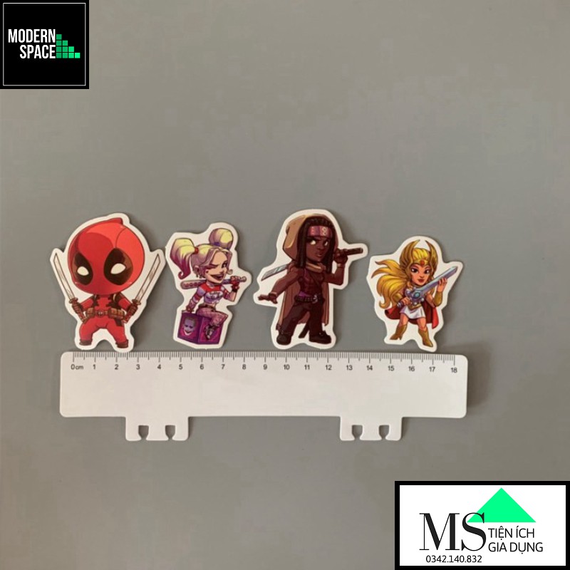 Sticker PVC Hoạt hình Marvel ST-037 - Cả bộ 50 Hình dán Chống nước