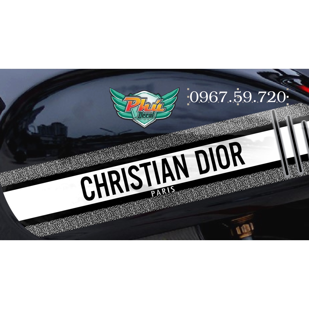 Bộ tem rời Christian Dior Vespa Sprint hoặc Primavera đen