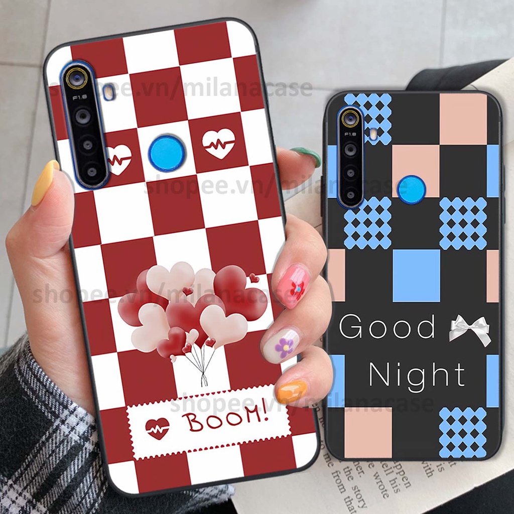 Ốp Realme 5 / 5 Pro / C3 caro họa tiết nhiều màu sắc siêu đẹp thời trang cá tính