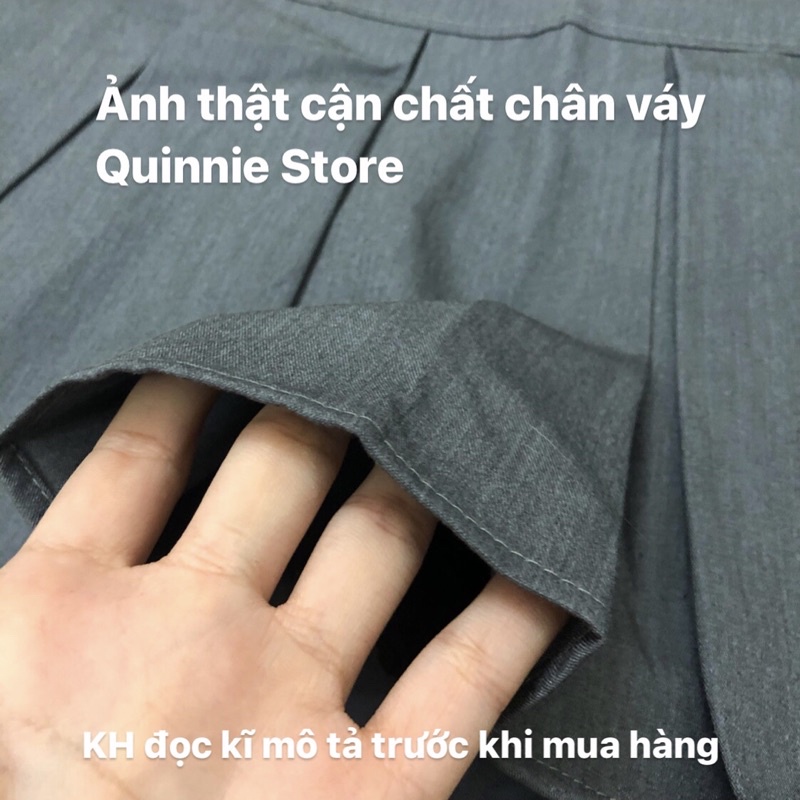 Chân váy xếp ly bản to cạp cao style ulzzang | BigBuy360 - bigbuy360.vn