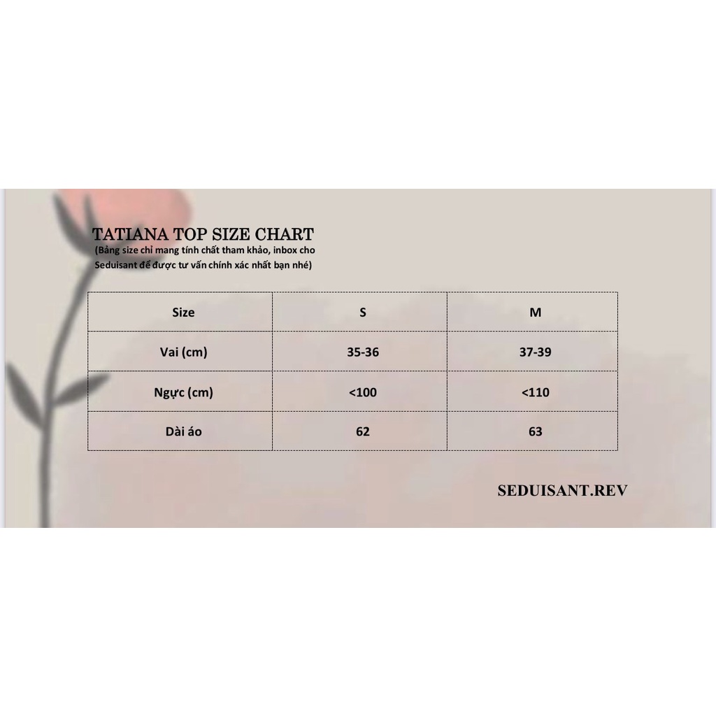 Tatiana Top - áo tơ vai nơ SEDUISANT.REV