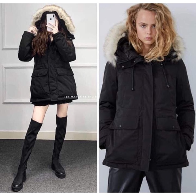 Áo parka ZAra auth size XS