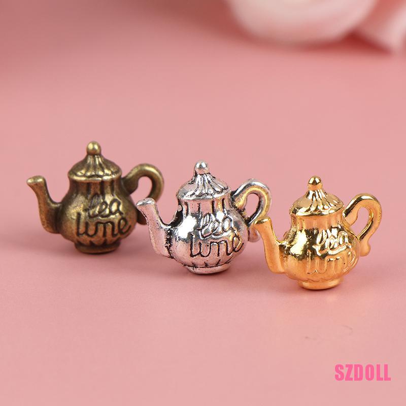 Set 5 Bình Nước Kim Loại 1/12 Trang Trí Nhà Búp Bê