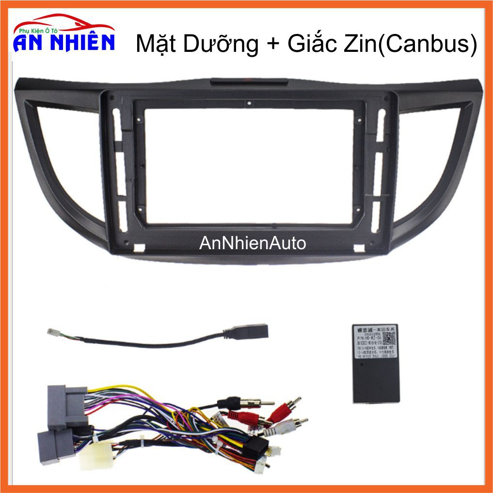 Màn Hình 10 inch Cho Xe CR-V (2012-2016) - Màn Hình DVD Android Tặng Mặt Dưỡng Giắc Zin(Canbus) Cho Honda CR-V