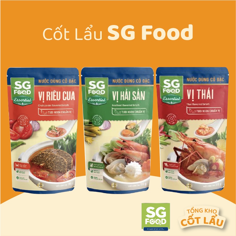 Nước Cốt Lẩu Cô Đặc SG Food 180g - Cốt Lẩu Sài Gòn Food - Siêu Thị Lẩu