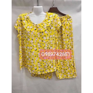 Bộ đồ lanh nhung phụ nữ trung niên cho mẹ, cho bà.