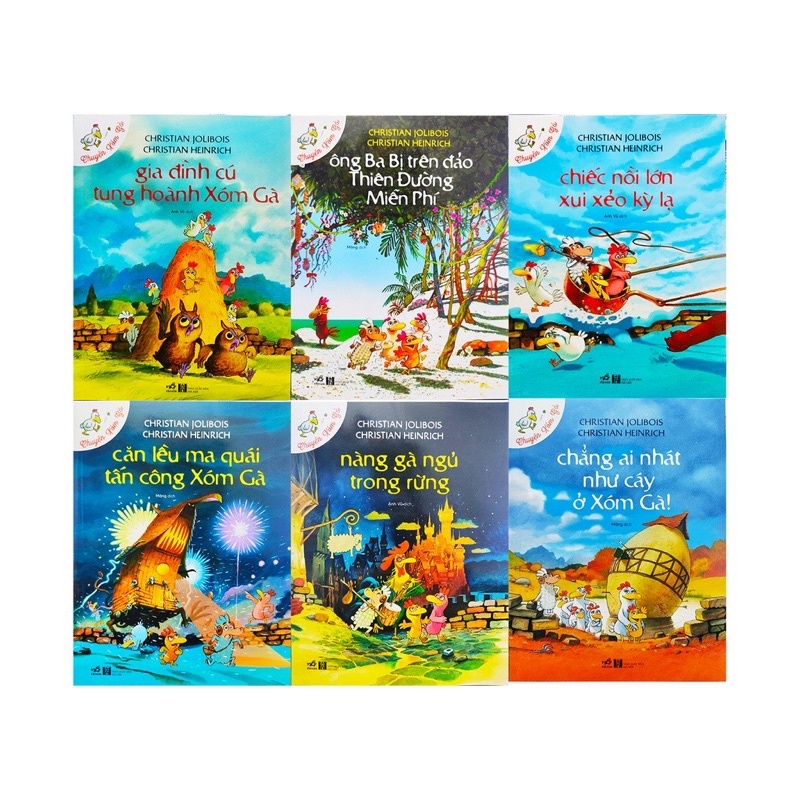 Sách thiếu nhi Chuyện xóm gà Combo 6 cuốn phần 2