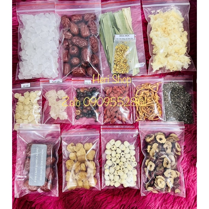 Set lớn 500g Chè Dưỡng Nhan -14vị- CÓ HOA MỘC