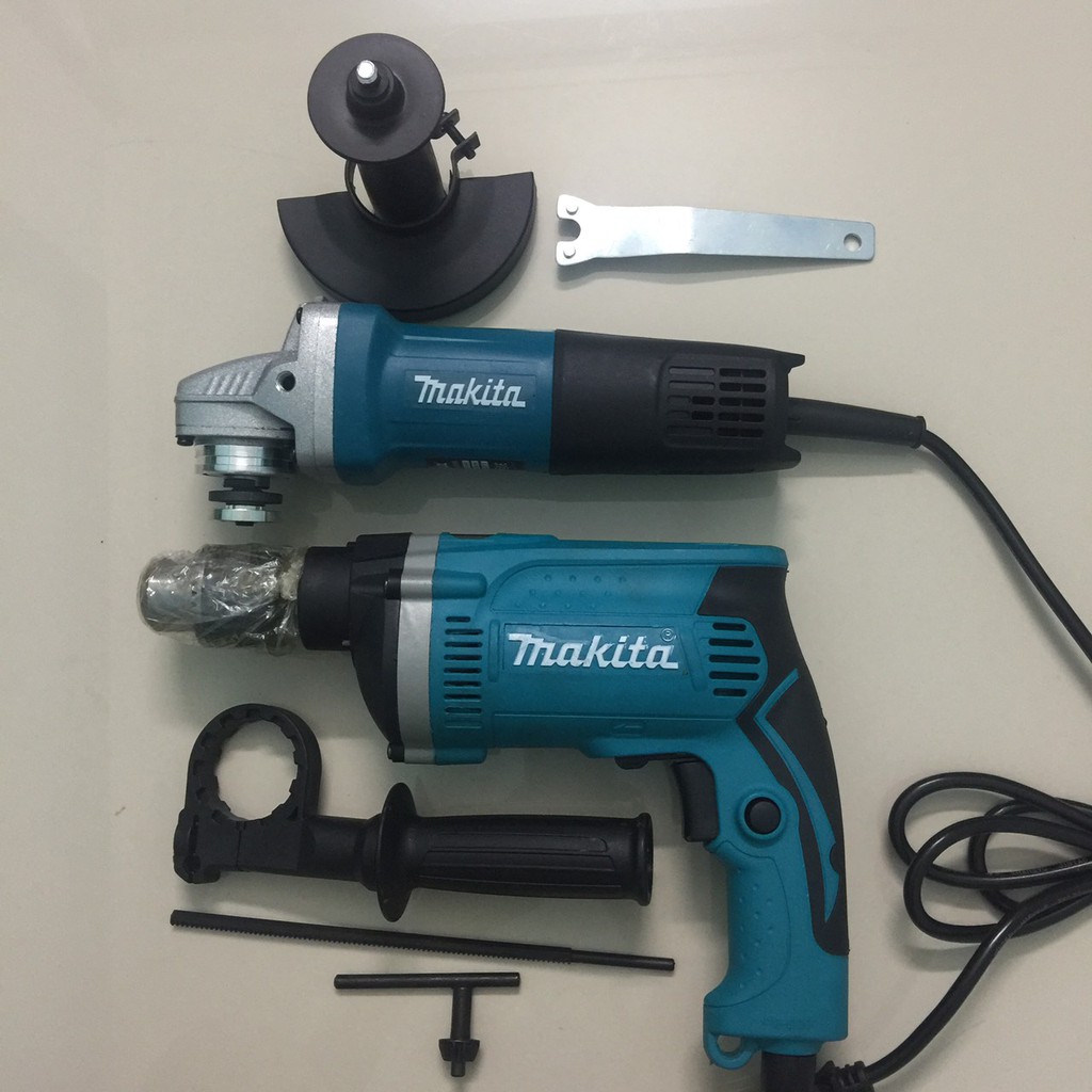 Bộ máy khoan makita điện 9556 + mài makita điện 1630
