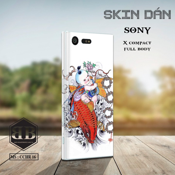 Bộ Skin Dán Sony Xperia X Compact dán full lưng viền dùng thay ốp lưng điện thoại chất liệu cao