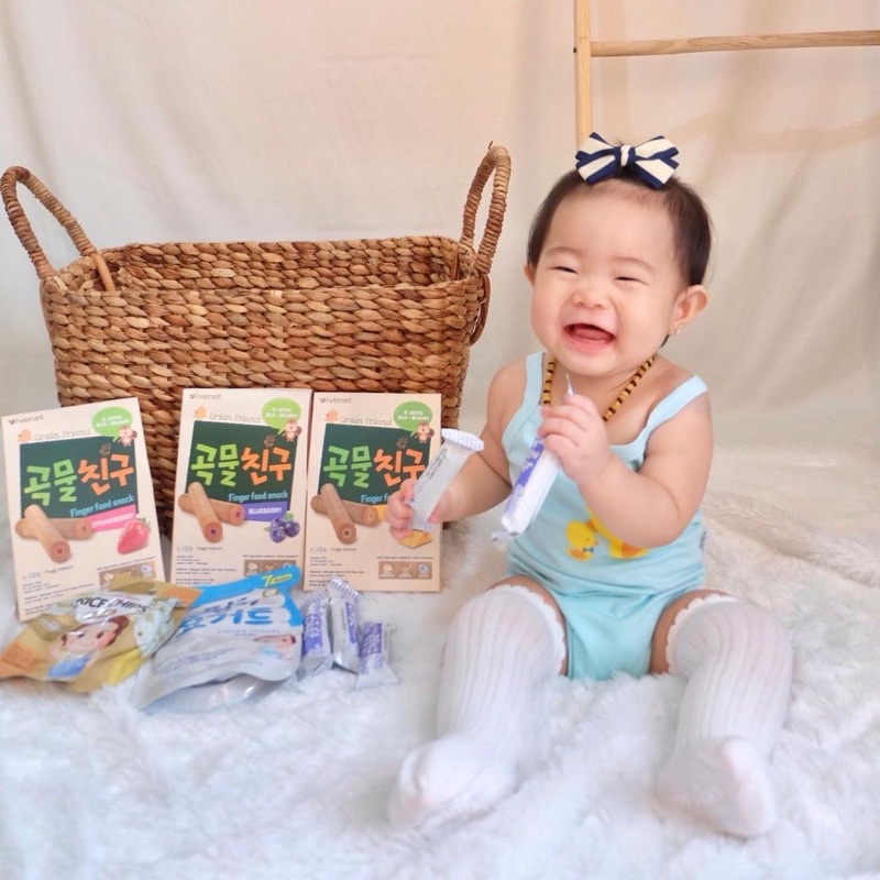 Bánh quế hữu cơ Ivenet Hàn Quốc cho bé từ 9m+ date 10/2023