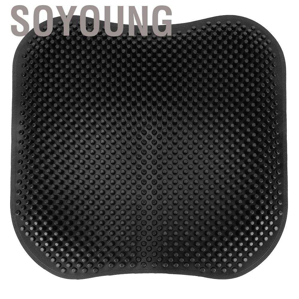 Đệm Lót Ghế Ngồi Mát Xa Bằng Silicon Mềm Thoáng Khí Chống Thấm Nước Trượt