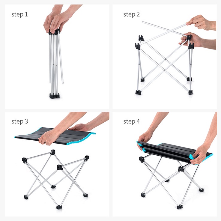 NATUREHIKE bàn gấp siêu nhẹ FT08 bằng nhôm NH19Z008-Z