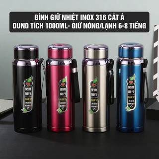 [🌹Flash sale🌹]Bình giữ nhiệt inox304 cao cấp không gỉ - giữ nhiệt cực tốt lên tới 12h - có 2 dung tích 800ml và 1000ml