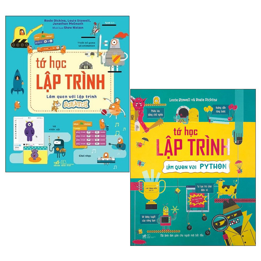 Sách - Combo: Tớ Học Lập Trình - Làm Quen Với Lập Trình Scratch + Tớ Học Lập Trình - Làm Quen Với Python