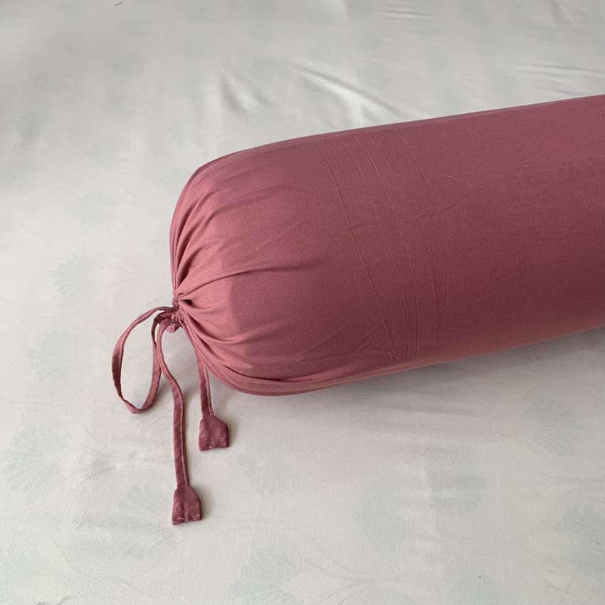 Vỏ gối ôm Cotton tici dây buộc tinh tế vải dày, đủ màu sắc kích thước 35x100cm