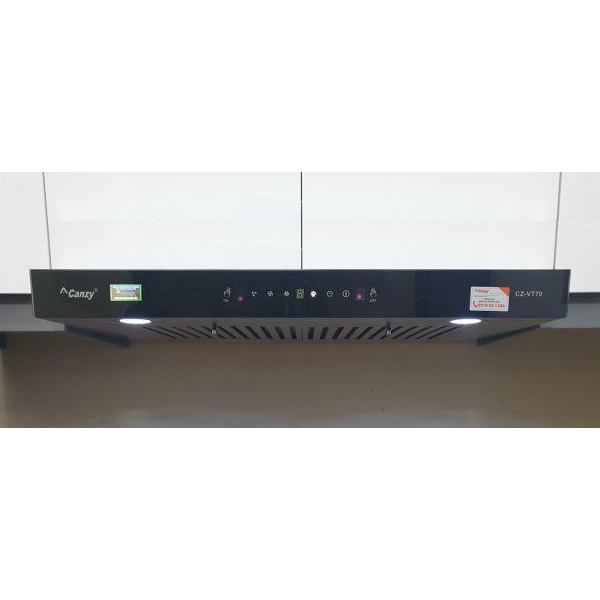 Máy hút mùi chữ T Canzy CZ-399 Smart Điều khiển Vẫy Tay cảm ứng siêu nhạy, Có hẹn giờ, Hút êm, Máy khỏe 1400m3/h)