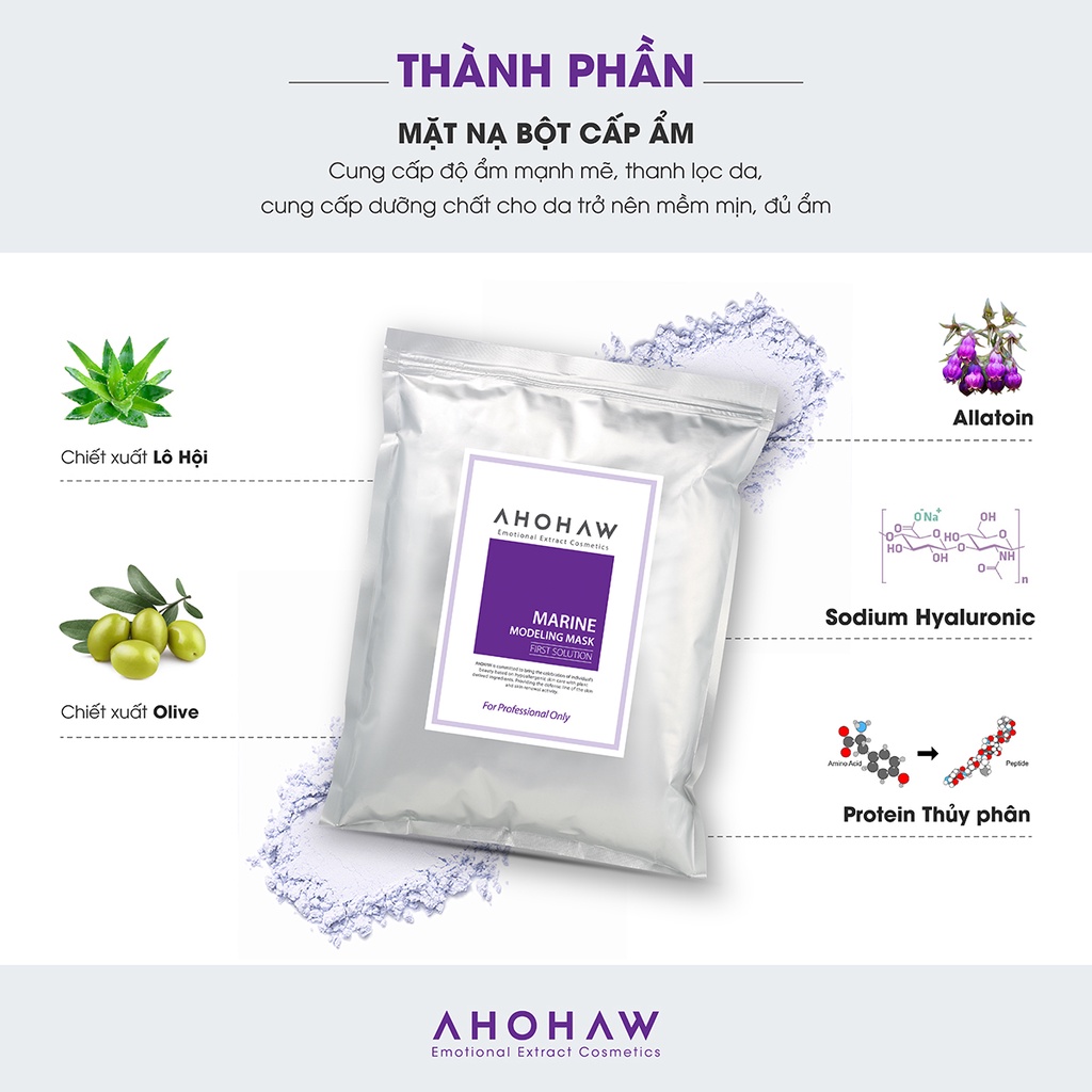 Mặt nạ bột dẻo cấp ẩm Ahohwa First Solution ( 1kg )