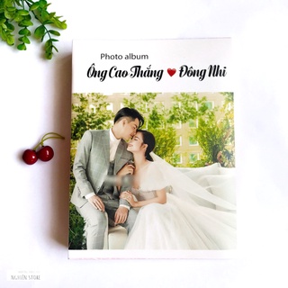 [FREE SHIP - TẶNG MÓC KHÓA 30K] Album Ảnh 13x18 In Bìa Theo Yêu Cầu Đựng 120-304 Ảnh
