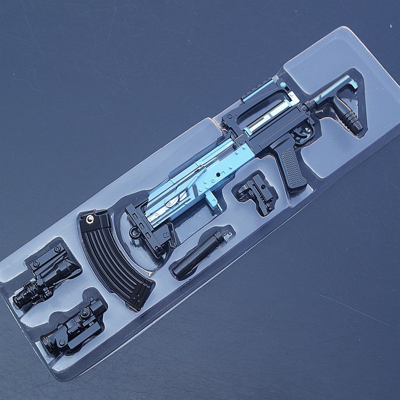 Mô Hình PUBG Groza Xanh Mát - 17cm - Tặng Kèm Giá Đỡ