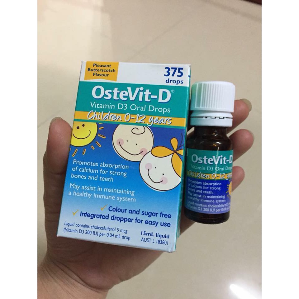Vitamin D3 Ostevit-D Oral Drops cho trẻ từ 0-12 tuổi