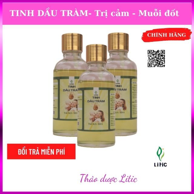 Tinh dầu tràm chống gió, cảm ho, thơm phòng, đuổi muỗi, côn trung cắn MDT