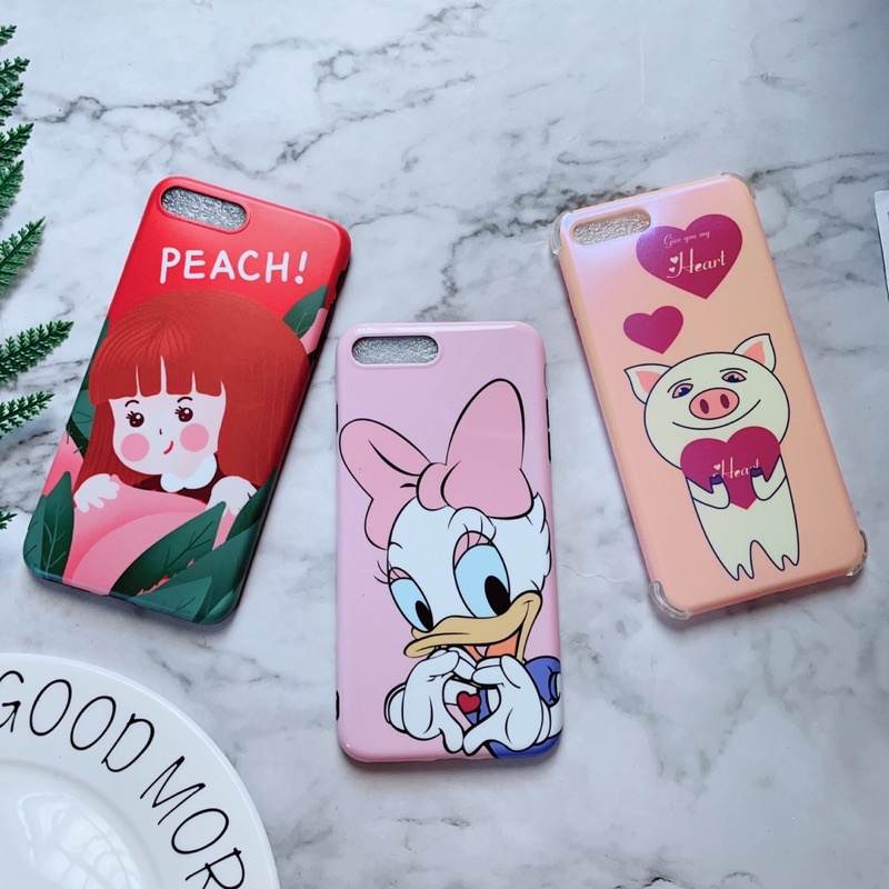 Ốp Lưng iphone 7Plus/8Plus IMD Viền Nhựa Dẻo Hình Kute