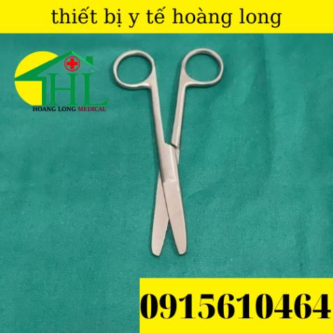 [ Hàng Cao Cấp ] Kéo Y Tế Thẳng Hai Đầu Tù 14cm Parkistan - Kéo Cắt Thuốc 14cm