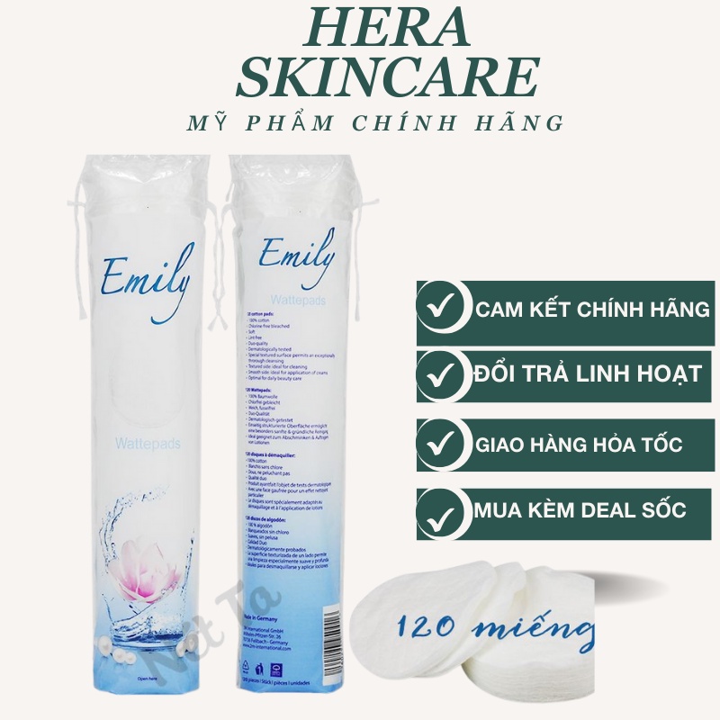 Bông tẩy trang Emily 120 miếng