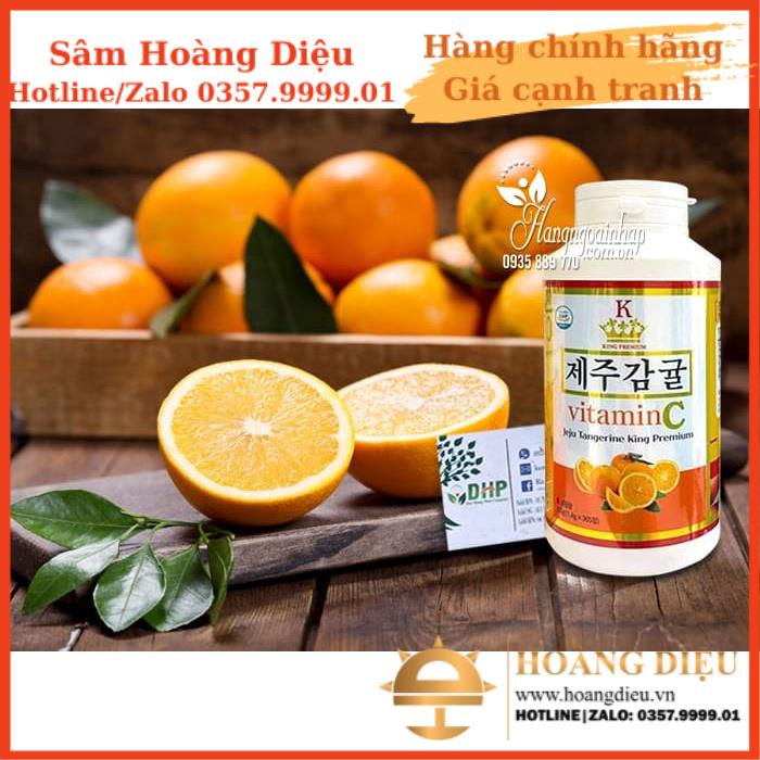 Mua 1 tặng 1 -Date 3.2024 - Vitamin C Hàn Quốc tăng đề kháng Vita Premium Jeju King hộp 510g - 365 viên
