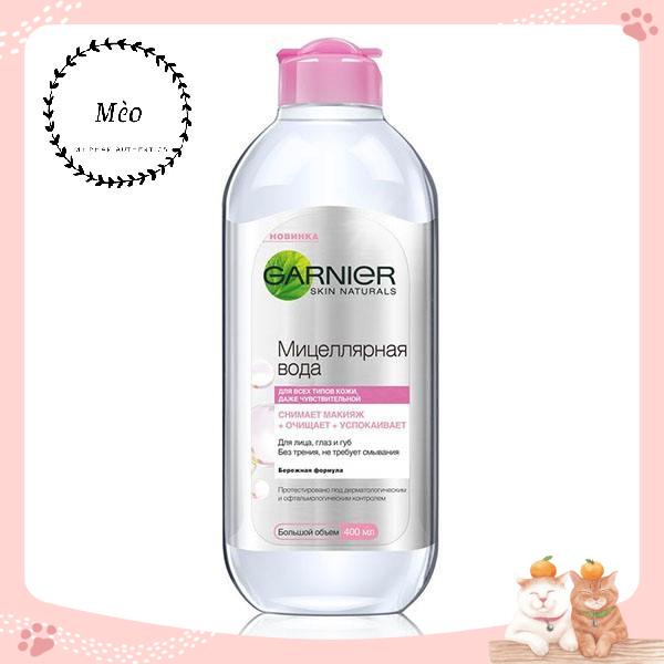 Nước Tẩy Trang GARNIER hồng cho mọi loại da (BẢN NGA)