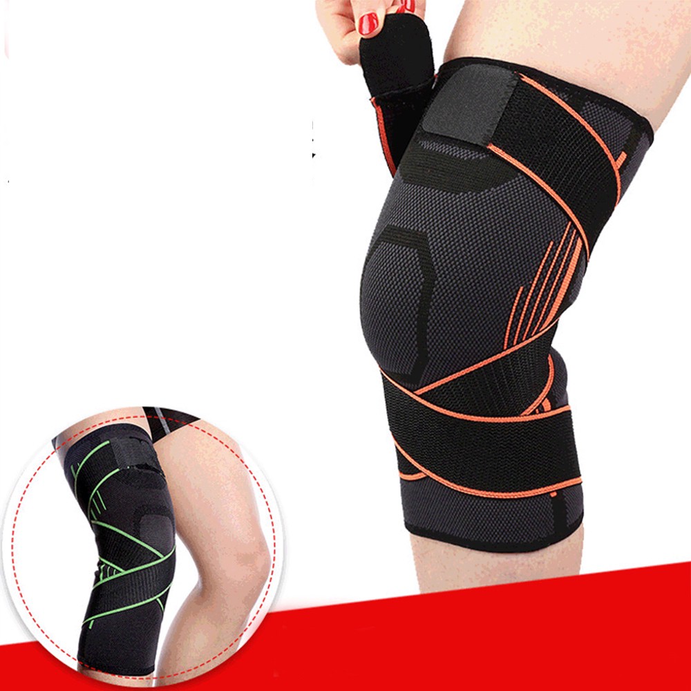 1PC Kneepad Elastic Bandage Pressurized Knee Pads Knee Support Protector For Fitness Sport Running Arthritis Muscle Joint Brace