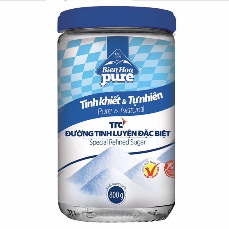 Đường Tinh Luyện Đặc Biệt Biên Hòa Hũ 800G