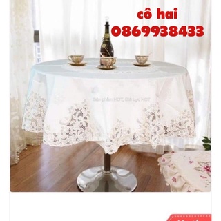 Khăn trải bàn tròn 1m6 cao cấp của nhật
