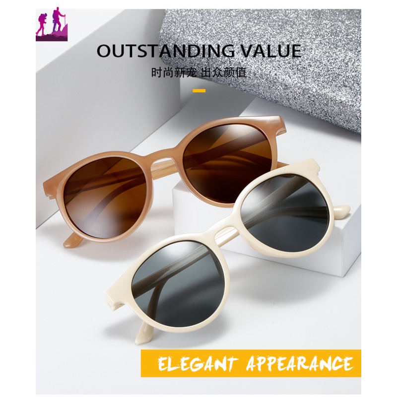Kính Mát Gọng Tròn Chống Tia UV Phong Cách Hàn Quốc Thời Trang 50%off