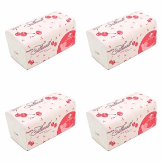Giấy ăn rút lụa silkwell gói 280 tờ 2 lớp