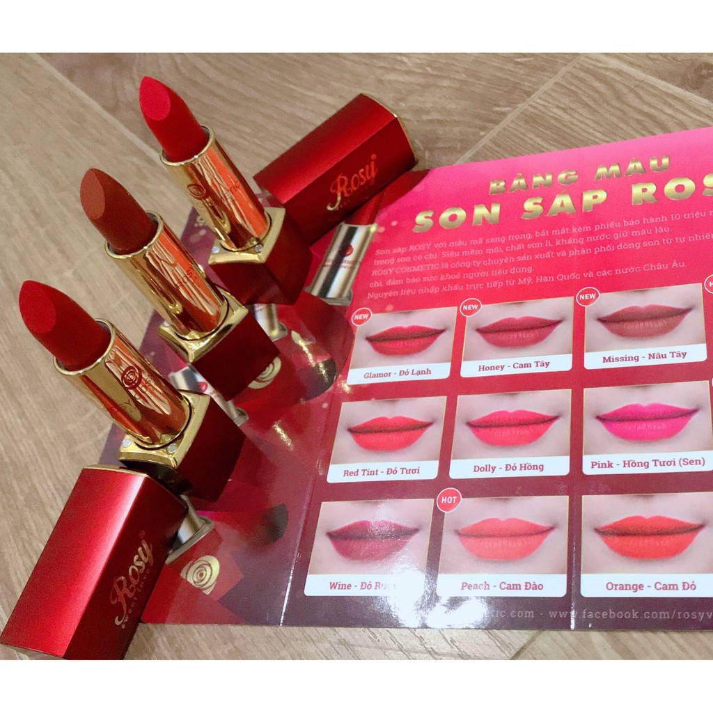 Son Rosy - Không Chì, Không Thủy Ngân, Bền Màu | BigBuy360 - bigbuy360.vn