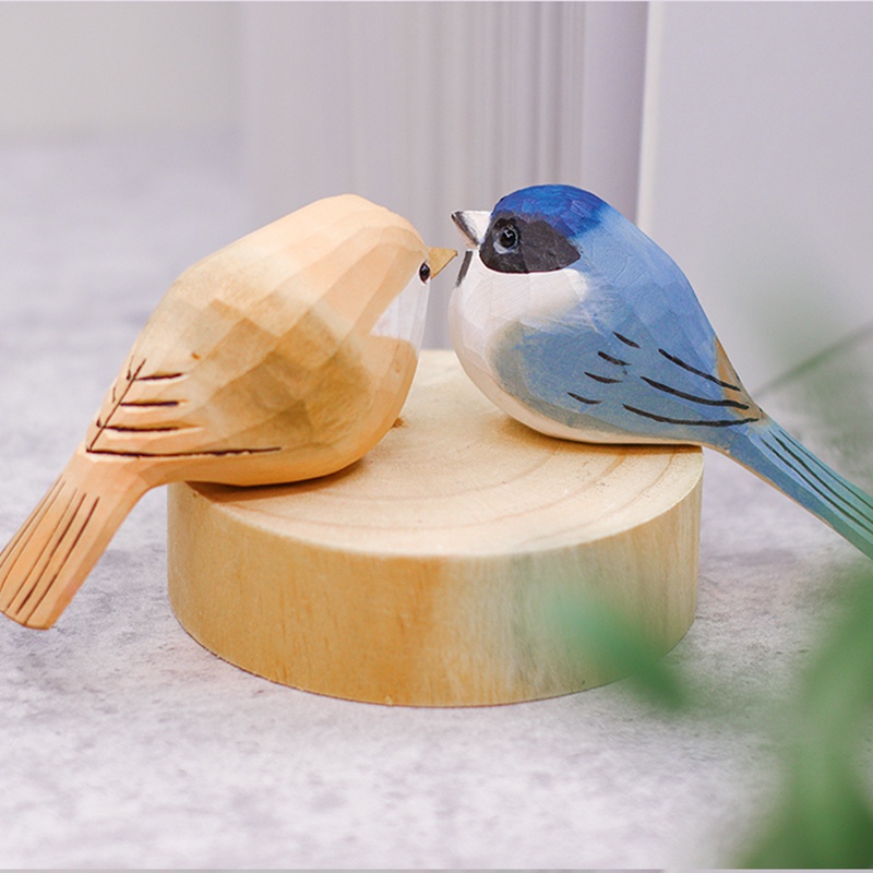 Chú Chim Mập Mạp Bằng Gỗ Dễ Thương Dùng Trang Trí