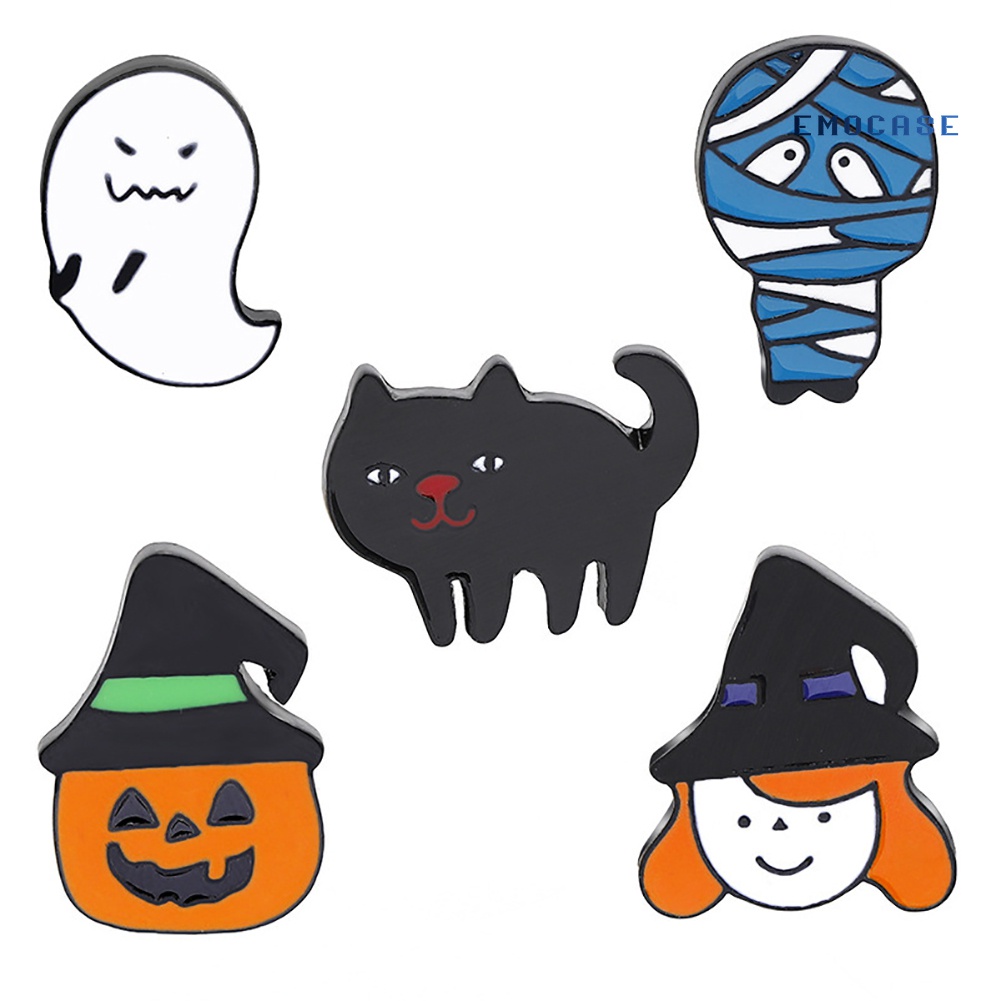 Huy Hiệu Cài Áo Hình Mèo Và Bí Ngô Đáng Yêu