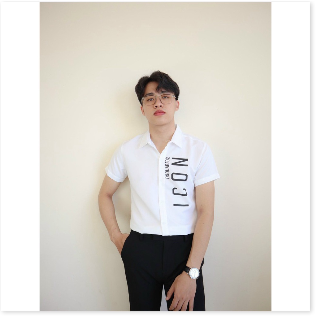 Áo sơ mi in thêu ngăn tay nam nữ cực đẹp , dành cho giới trẻ KOKO MI FASHION