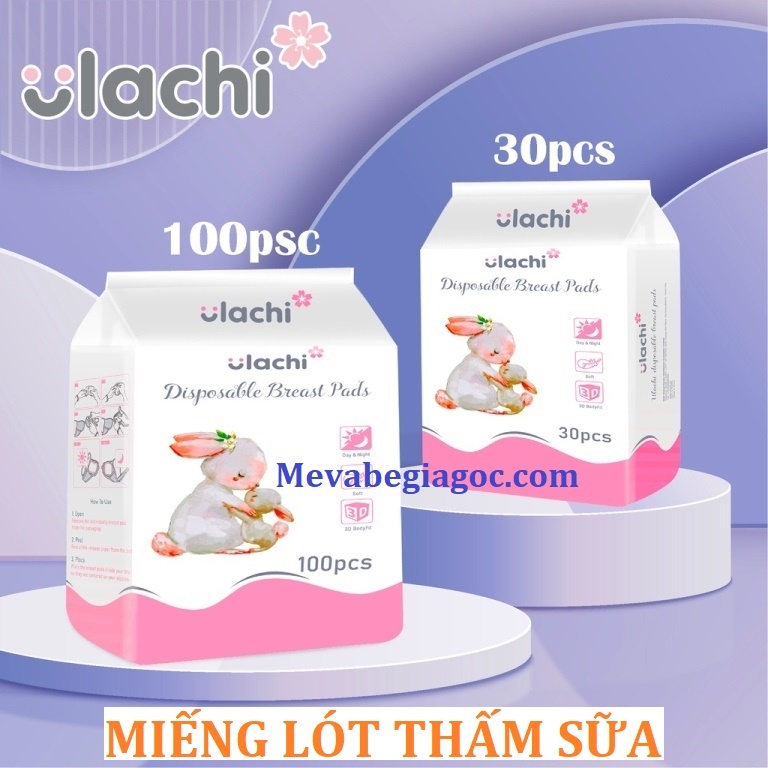 Túi 100 Miếng Lót Thấm Sữa Dùng 1 Lần Ulachi