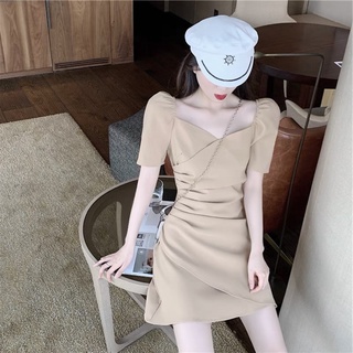 Đầm váy dạo phố nhúng eo 3 màu
