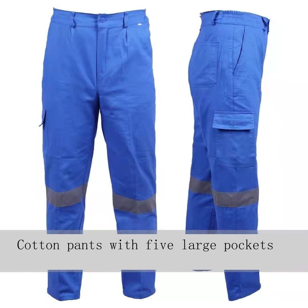 Bộ Đồ Bảo Hộ Lao Động Vải Cotton Chống Bỏng Chống Mài Mòn Cho Nam