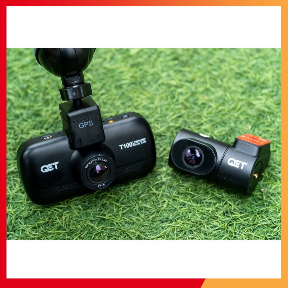 Camera hành trình ô tô trước và sau QCT có hiển thị tốc độ, kèm GPS, Bản Quốc Tế