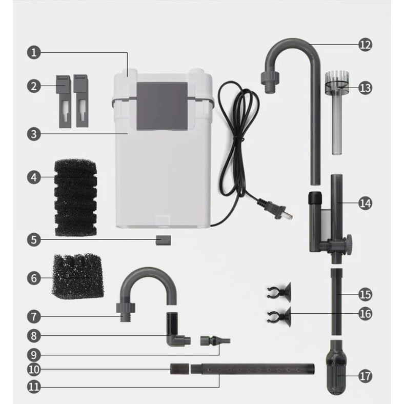 Lọc treo Xiaoli sunsun xbl 300 | xbl 400 | xbl 500 | xbl 600 | Tích hợp lọc váng cho hồ cá cảnh hồ thủy sinh