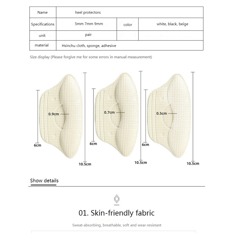 1 Cặp Miếng Lót Giày Cao Gót Bảo Vệ Có Thể Điều Chỉnh Kích Thước Dành Cho Nữ