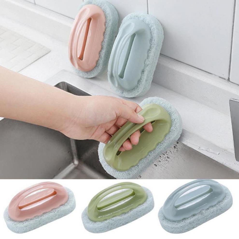 Bàn chải chà cọ rửa nhà bếp, nhà tắm có tay cầm tiện lợi mẫu mới